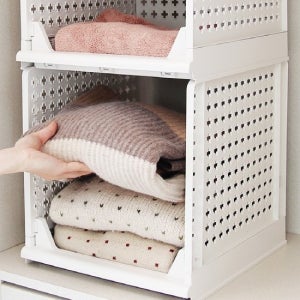 올리빙 접이식 슬라이딩 리빙박스 특대 4P