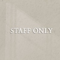 아트시스 이지렛 STAFF ONLY 스태프온리 아크릴글자 표찰 스카시