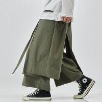 카고 바지 남성 힙합 Streetwear 조깅 패치 워크 캐주얼