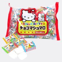 Hello Kitty 일본직구 파티 간식 에이와 헬로키티 초코 마시멜로우 80개입