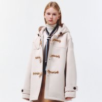 [메인부스] Oversized Half Duffle Coat(IVORY)