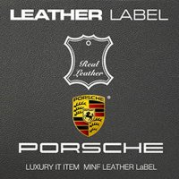 MINIF MFLL 05 - PORSCHE LEATHER LaBeL 가죽 주차알림판 전화번호판