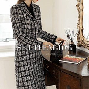 [단독기획세트]셀드리아 트위드 자켓+스커트