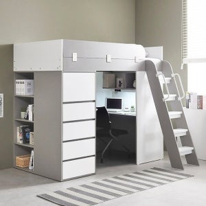 하우스 수납서랍장 2층 벙커침대 풀세트