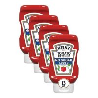 [해외직구] 하인즈 토마토 케찹 무설탕 369g 4팩 Heinz Tomato Ketchup with No Sugar Added