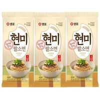 샘표 샘표 현미 쌀소면 400g 3봉 쌀국수 라면