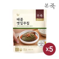 본죽 밑반찬 매콤 깻잎무침 80g 3팩