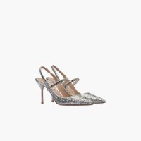 56716794 미우미우 여성 펌프스 힐 Miumiu Glitter slingback pumps ZHM F D085 5I006C