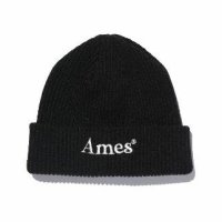 AMES-WORLDWIDE COLORED LOGO BEANIE BK 21FWCP03