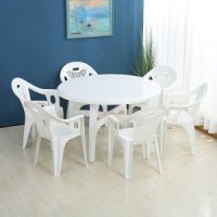 포장마차 테이블 의자 세트 야외 플라스틱 포차 식탁