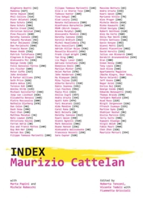 Maurizio Cattelan: Index (Index)
