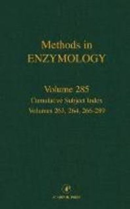 Methods in Enzymology : Cummulative Subject Index,Vol.263 Paperback (Cummulative Subject Index, Volumes 263, 264, 266-289 #285)