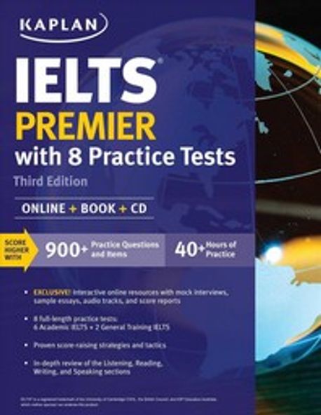 IELTS Premier with 8 Practice Tests (Online + Book + CD)