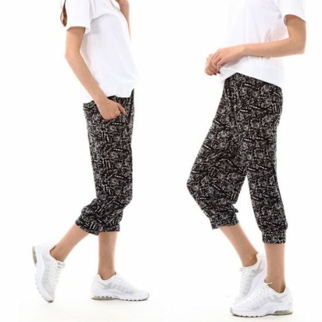 여자 여름 필수 홈웨어 아이스 쿨바지 7부 비치썬