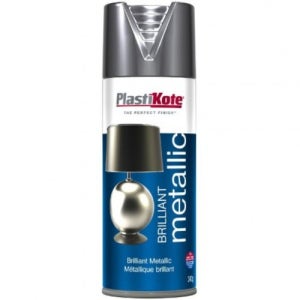 32500 플라스티코테 금속빛 메탈릭 스프레이 brilliant metallic Silver 유광 은색 400ml - FI161