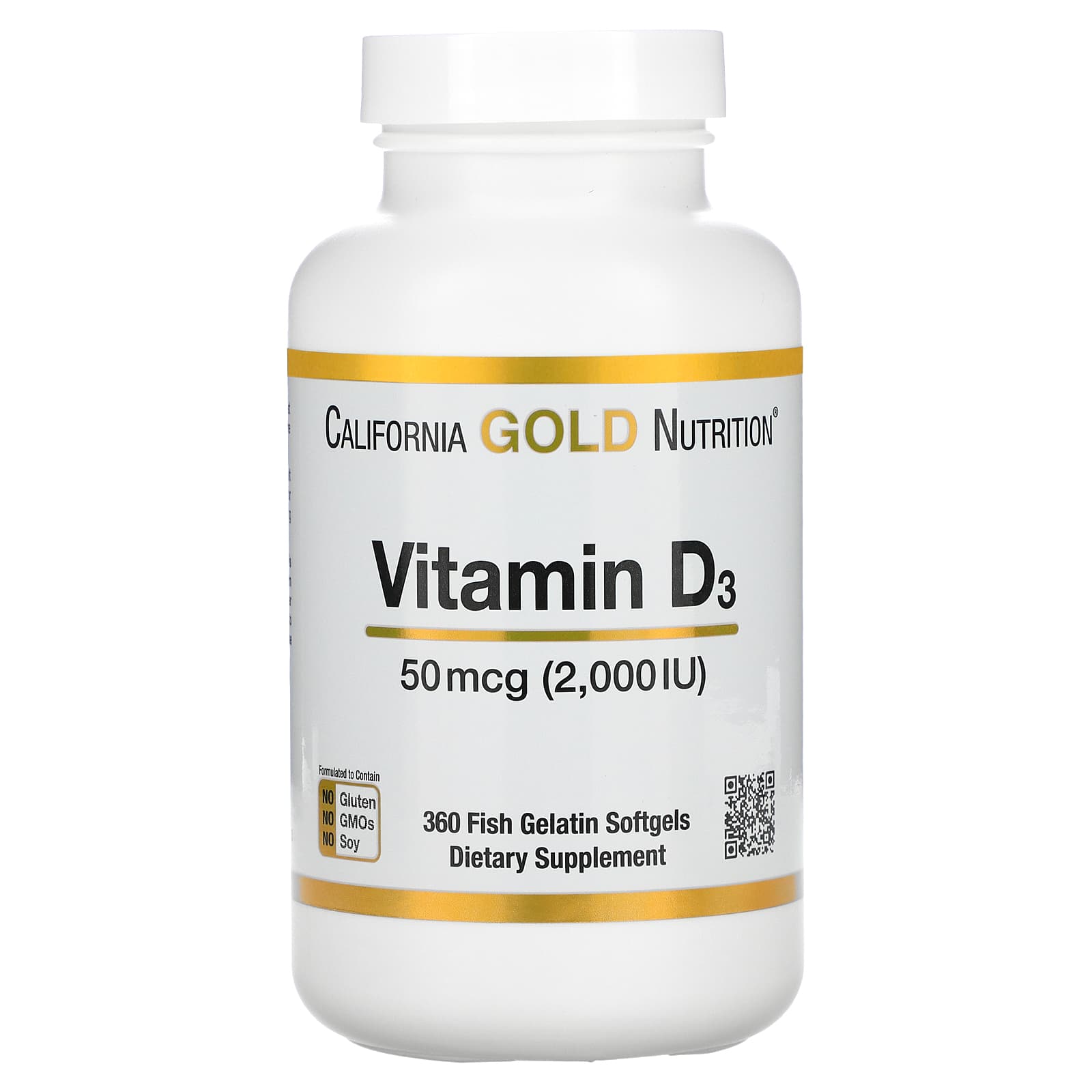 캘리포니아골드뉴트리션 비타민<b>D3</b> <b>2000IU</b> 360캡슐
