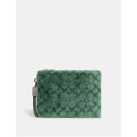 코치 남성 파우치 클러치 COACH CHARTER POUCH IN SIGNATURE SHEARLING PISTACHIO CC157