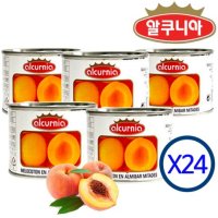 [알쿠니아] 알쿠니아 황도2절 200g x 24캔 1박스 복숭아통조림