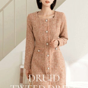 드루이드 트위드 원피스