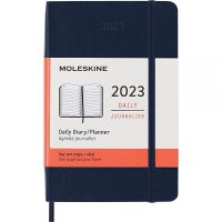 Moleskine 2023년 데일리 플래너 12M 포켓 사파이어 소프트 커버 3 5 x 5 5