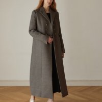 에이리프 Herringbone Double Maxi Long Coat