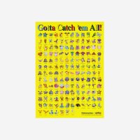 포켓몬 x 디스이즈네버댓 스티커 포스터 Pokemon Thisisneverthat Sticker Poster YellowPM22