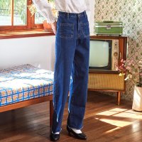 바이탈싸인 High-waist Semi bootscut Denim