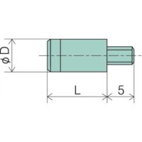 피코크 다이얼게이지포인트평 초경 파이5X8mm XB-408