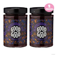 Good Good Sweet Blackcurrant Jam Keto Friendly 굿굿 무설탕 블랙커런트잼 비건 330g 2팩