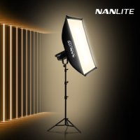 NANLITE 난라이트 대광량 스튜디오 LED 조명 FS-300B 직사각형 소프트박스 원스탠드 세트