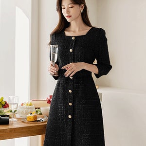 [겨울베스트/연말룩]하인즈 트위드 원피스