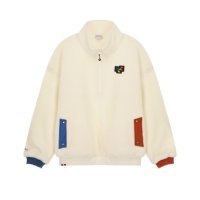 밀레 FLEECE HALF ZIP-UP JACKET 크림 ZMPFJ903