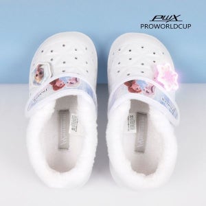 프로월드컵 [보리보리]겨울왕국2 스노우폼 라이팅 논슬립 털실내화(WT)