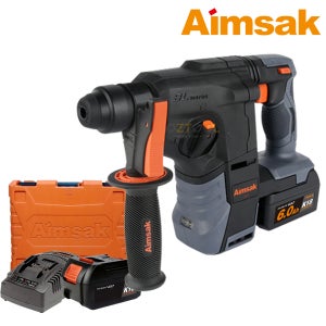 아임삭 18V SDS PLUS 충전 로터리 햄머 드릴 (BL18RH706(6.0Ah)) 2배터리 무선 함마 해머
