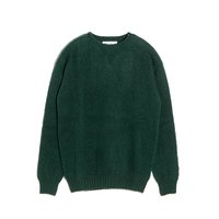 할리오브스코틀랜드 쉐기독 Harley of Scotland ,Shaggy Dog Crew Neck Sweater - Forest