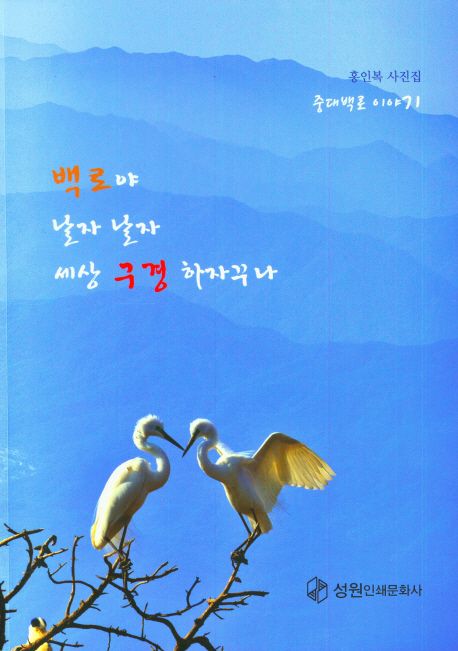 백로야 날자 날자 세상 구경 하자꾸나 (홍인복 사진집)