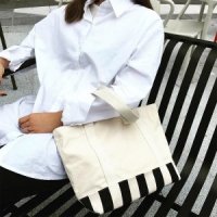 파시에라 Stripe Canvas M Sholder Bag BFIS07810