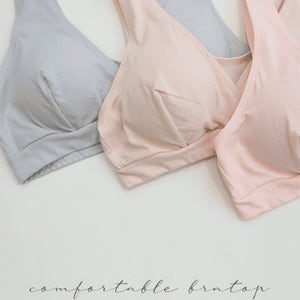 임산부*면스판 수유브라탑 캡내장 M,L,XL 4color