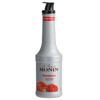 Monin 모닌 스트로베리 딸기 프루츠 과일 퓨레 믹스 1L 칵테일 스무디 쉐이크 음료 베이스