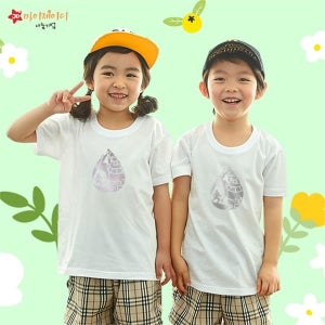 반짝이는 포일아트 티셔츠 반팔 - 다윗과골리앗(실버) 여름성경학교 단체티셔츠 어린이티셔츠 교회티셔츠