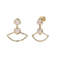 셈페르엘 디에타 더블 베타 귀걸이-로즈쿼츠 Dieta Double Betta Earring - Rose Quartz