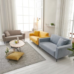 보니애가구 조안 아쿠아텍스 패브릭 생활방수 소파 2인용