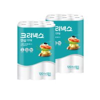 크리넥스 크리넥스 안심 키친타올 120매X12롤(총24롤) 주방타올