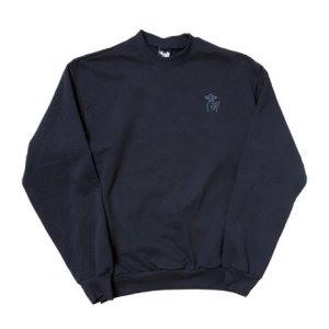 더 콰이엇 라이프  SHHH EMBROIDERY CREWNECK - NAVY