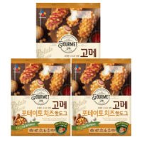 비비고 CJ제일제당 고메 포테이토 치즈 핫도그 400g 3개