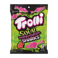 Trolli Sour Watermelon Sharks Gummy Candy 트롤리 사워 수박 상어 거미 캔디 젤리 120g 12팩 12개