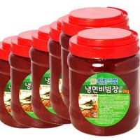 옥천 냉면 비빔장-1박스 2kgx6통 냉면 전문점용