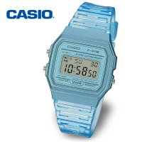 CASIO 카시오 투명 클리어 공용 전자 손목시계 F-91WS-2D