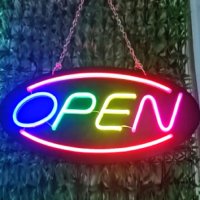 영업중 간판 식당 업소용 카페 OPEN LED 네온 표지판 오픈