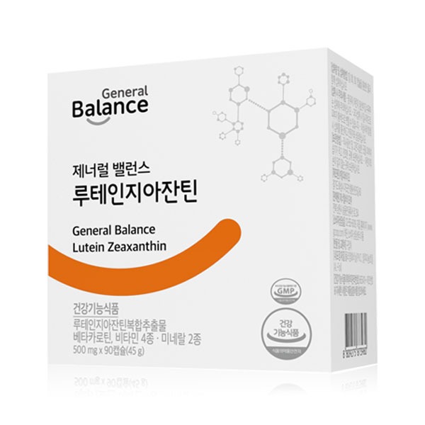 지쿱 제너럴 밸런스 루테인<b>지아잔틴</b> 500mgx90캡슐